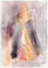 Takkatuli / Log-fire, 2014, akvarelli / watercolour, 51 x 36 cm